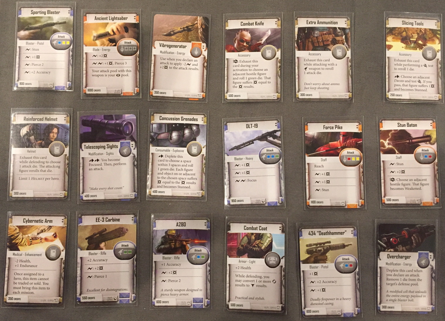 Rebel Item Cards