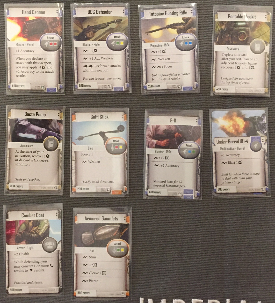 Rebel Item Cards