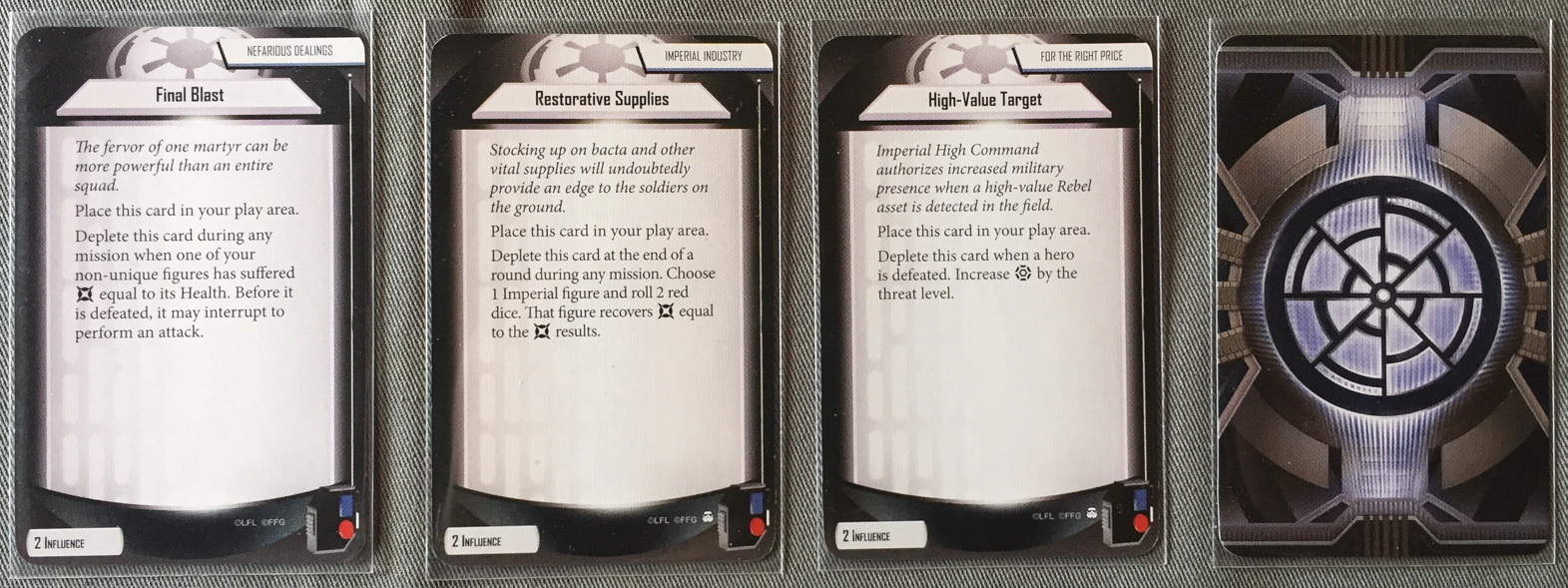 Imperial Agenda Cards