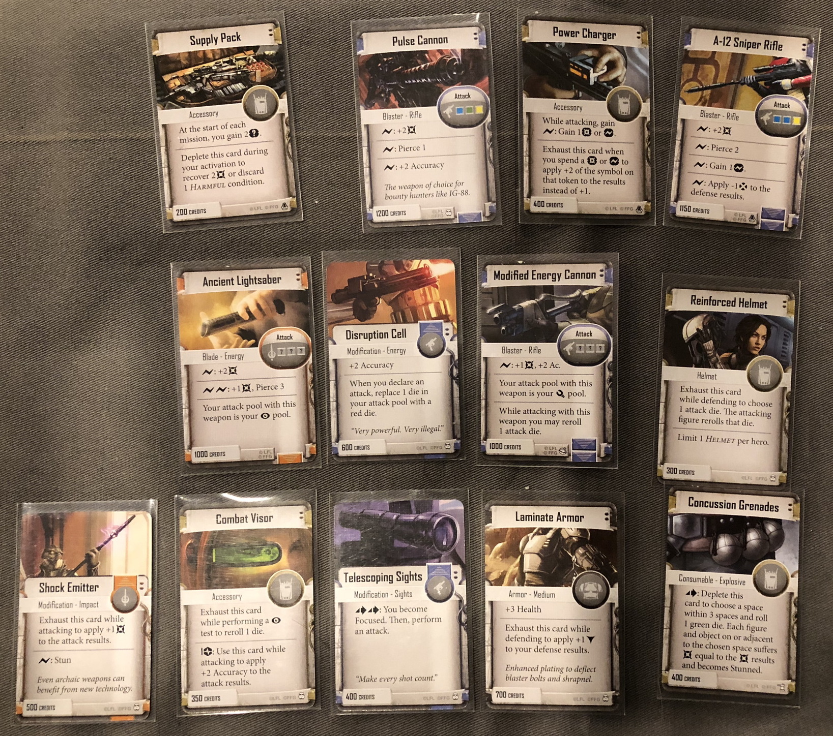 Rebel Item Cards