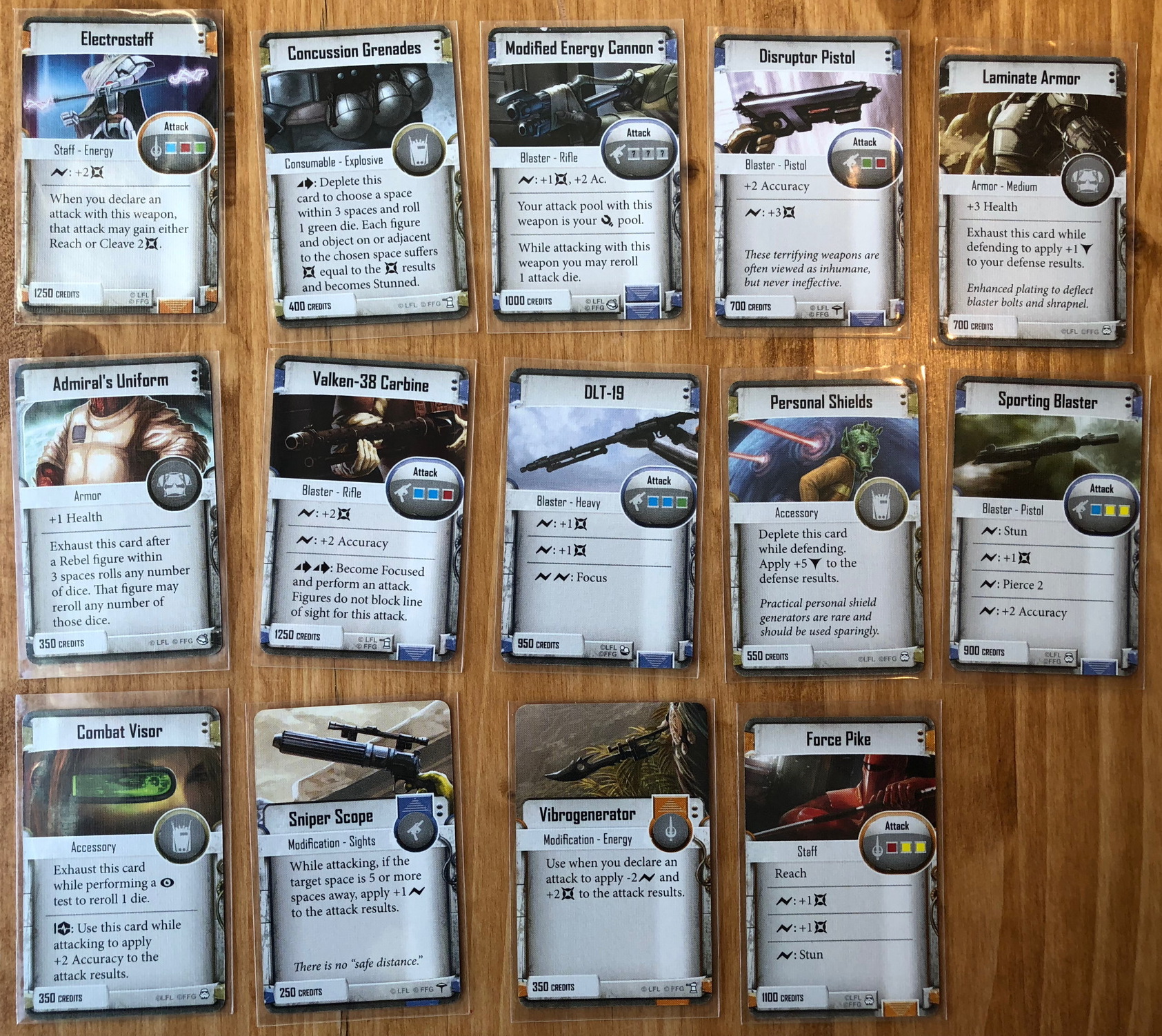 Rebel Item Cards